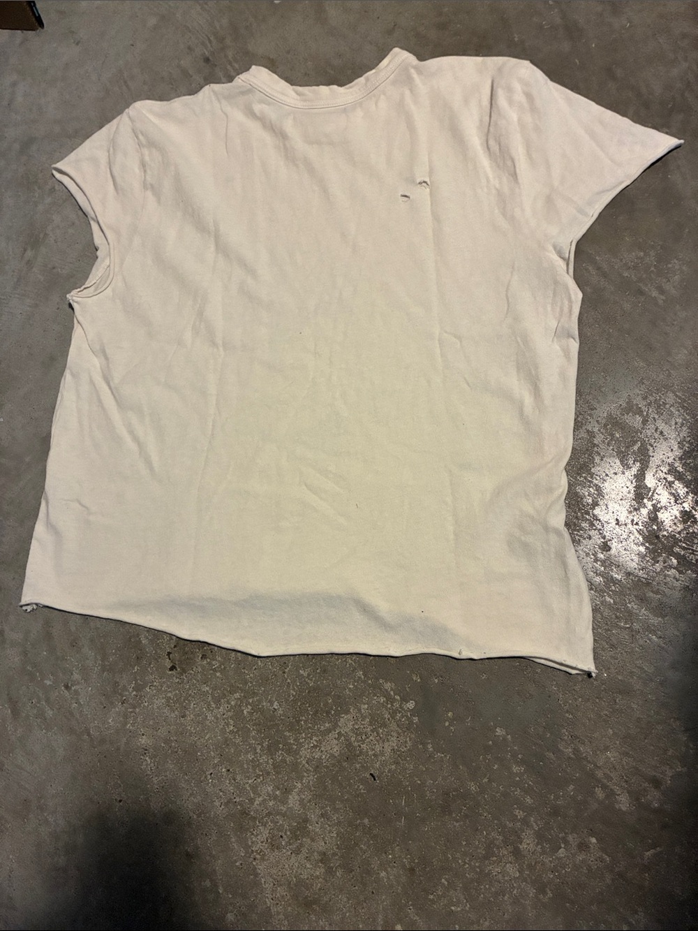 imogene + willie Off White Crewneck Tee with Black Label - Picture 6 of 6